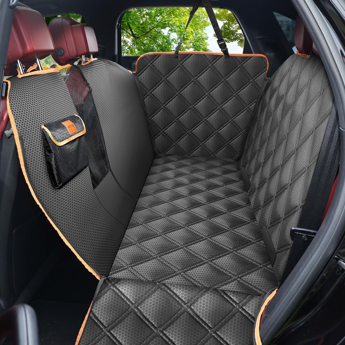 KYG dog blanket car back seat car seat cover dog rear seat waterproof & scratch-resistant car dog blanket back seat for cars and SUVs with side protection and window 135x175cm.
