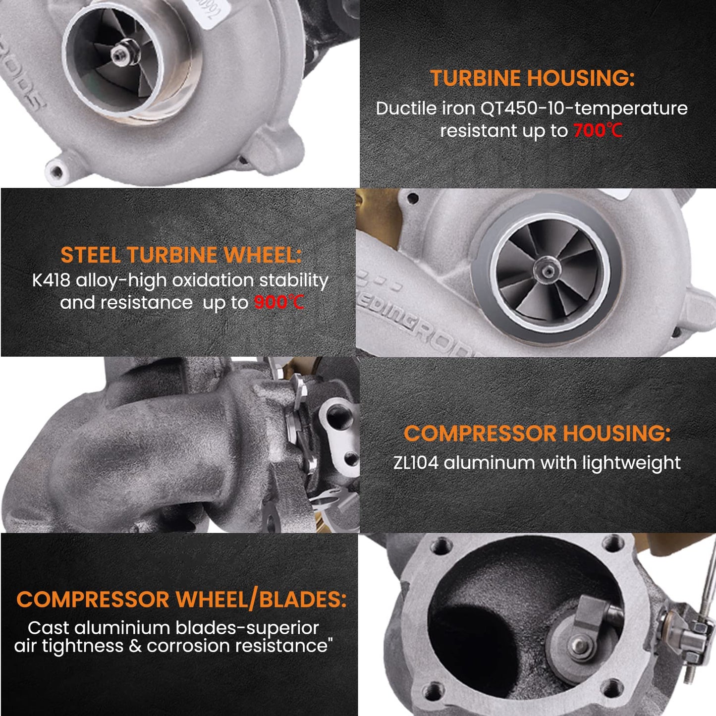 maXpeedingrods Turbo Turbocharger Exhaust Turbo for A3 A4 TT Bora Sport Golf GTI 1.8L K04 K04-001