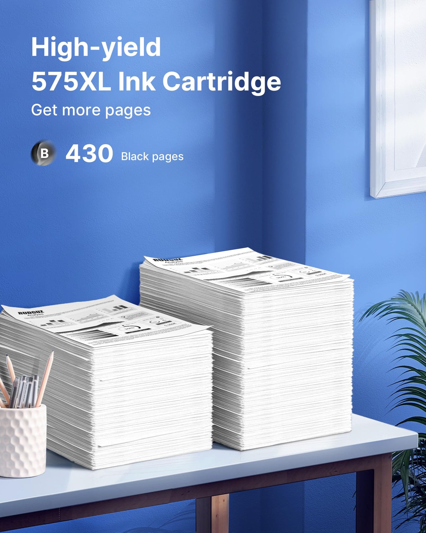 Ink cartridges 575 XL PG-575XL Compatible for Canon 575 Black PG 575 XL 575XL PG575 PG 575 Cartridges for Canon TS3550i TR4750i TS3551i TR4751i TR4755i TR4756i TS3750i (1-Pack, Black)