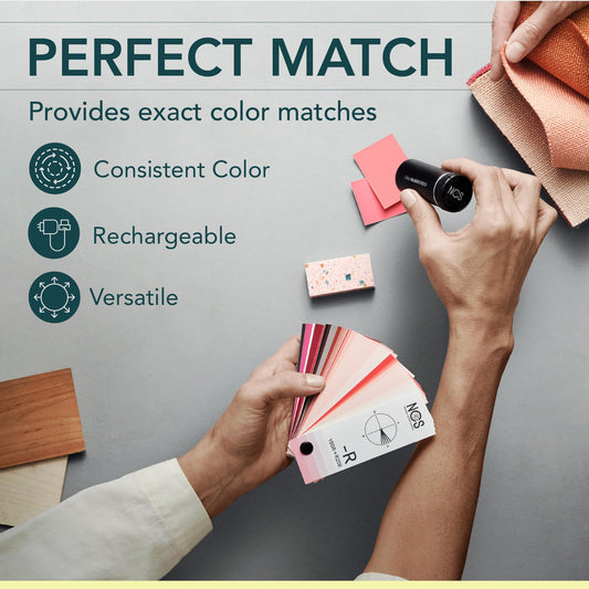 NCS Colourpin PRO | Portable color reader for colors, textiles | Recognize colors instantly | Bluetooth color matching tool, sensor scanner analyzer