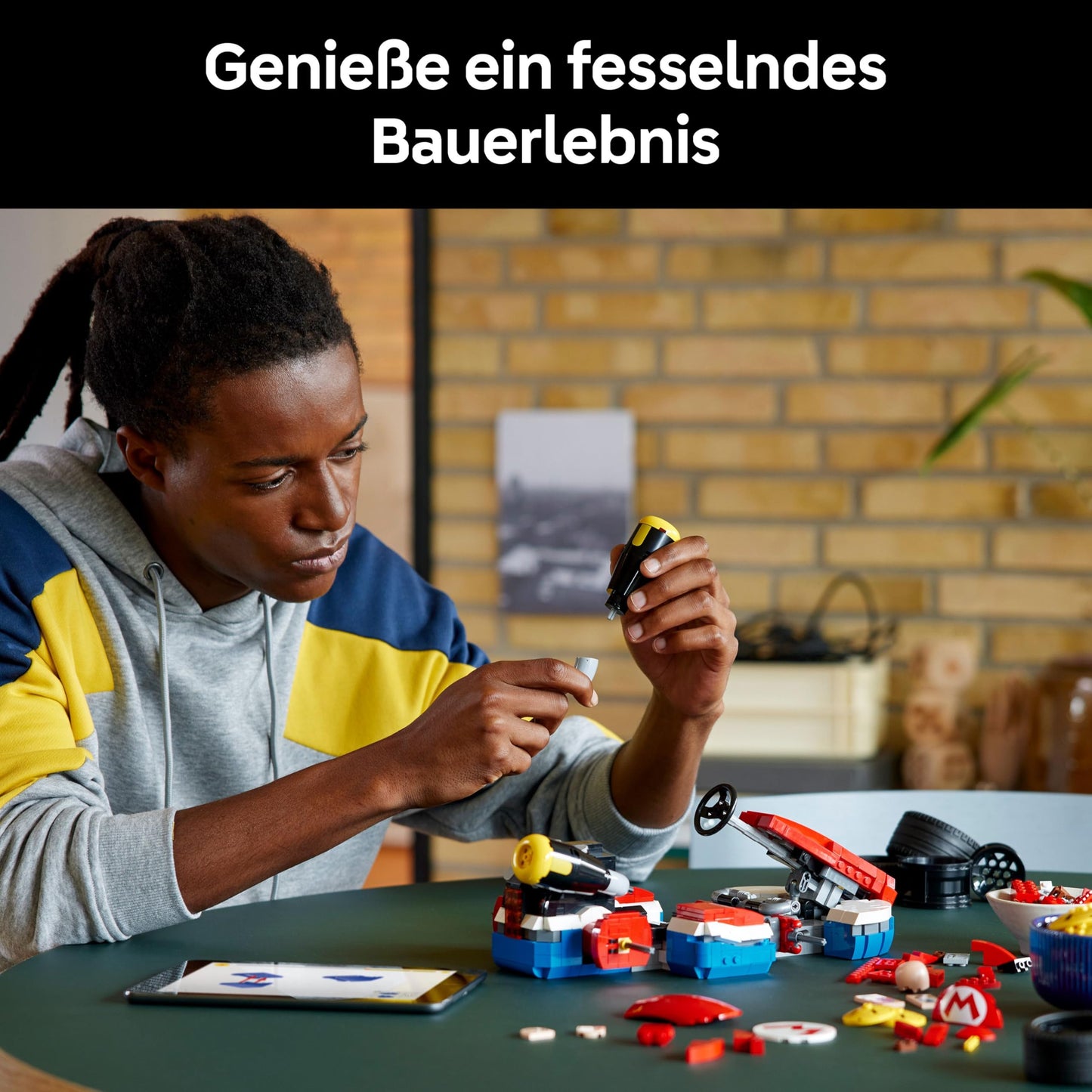 LEGO Super Mario: Mario Kart: Mario & Standard Kart - Nintendo figurine and buildable car for gaming fans - Collectible for adult gamers and video game fans 72037