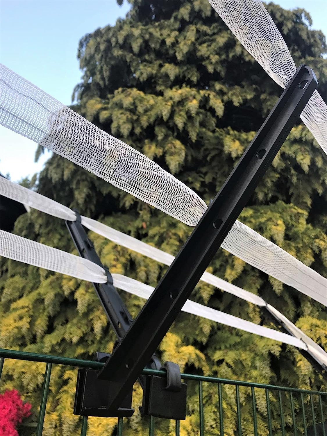 25x Overclimbing protection DOUBLE ROD FENCE Isolator Cat stopper Fence heightening Overclimbing protection for the rod mesh fence Double rod fence Grid rod fence Garden fence Pasture fence Fence Fences