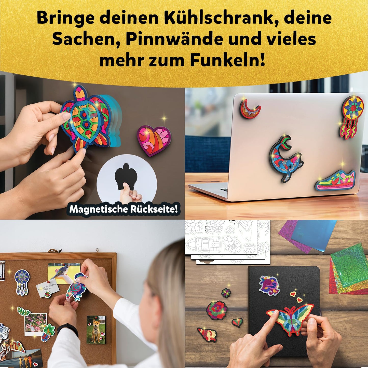 Skillmatics Slide & Seek - Pretty patterns, Easter basket fillers, mess-free art, magnets, DIY colorful creative activity, craft sets, gifts for kids, teens, adults, families.