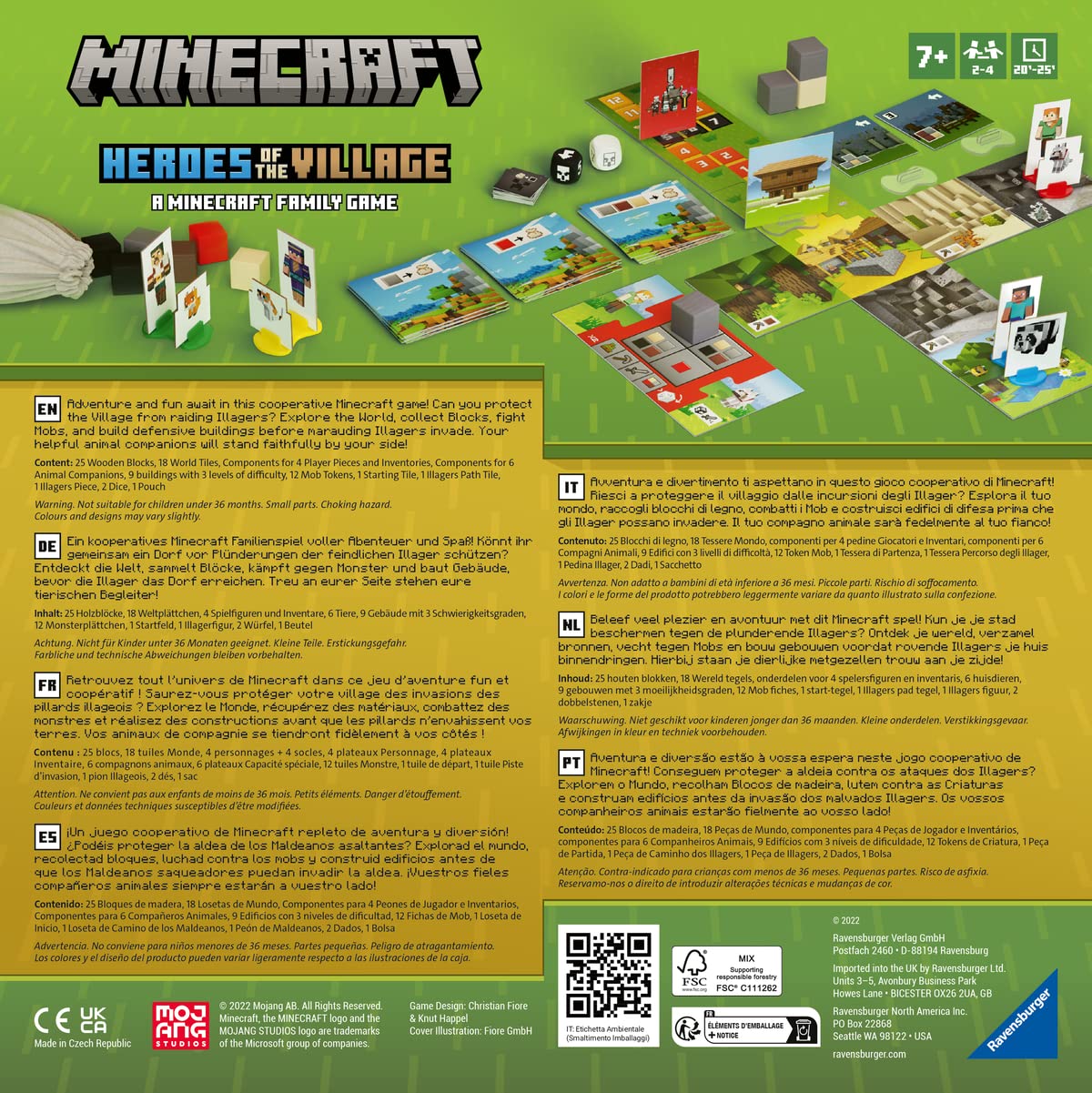Ravensburger 20914 Minecraft game Heroes of The Village & Kids Puzzle 13334 - Minecraft Cutaway - 300 pcs XXL puzzle for kids ages 9+, Minecraft gifts