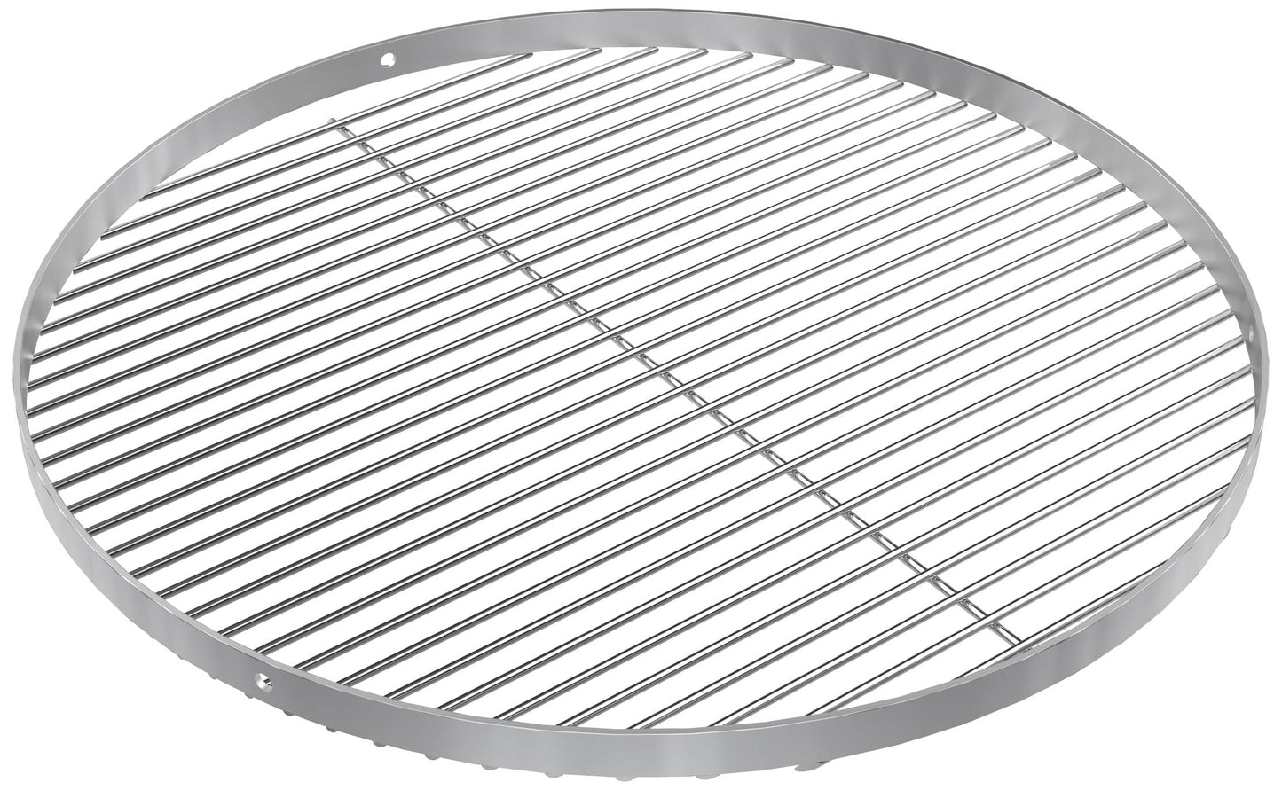 GriHero Stainless Steel Grill Grate Round Ø 80cm for Swivel Grill, Grid with 3 Suspension Holes Grilling Plate for Charcoal Grill BBQ Gas Grill Fire Plate Accessory, Camping Grill Grate