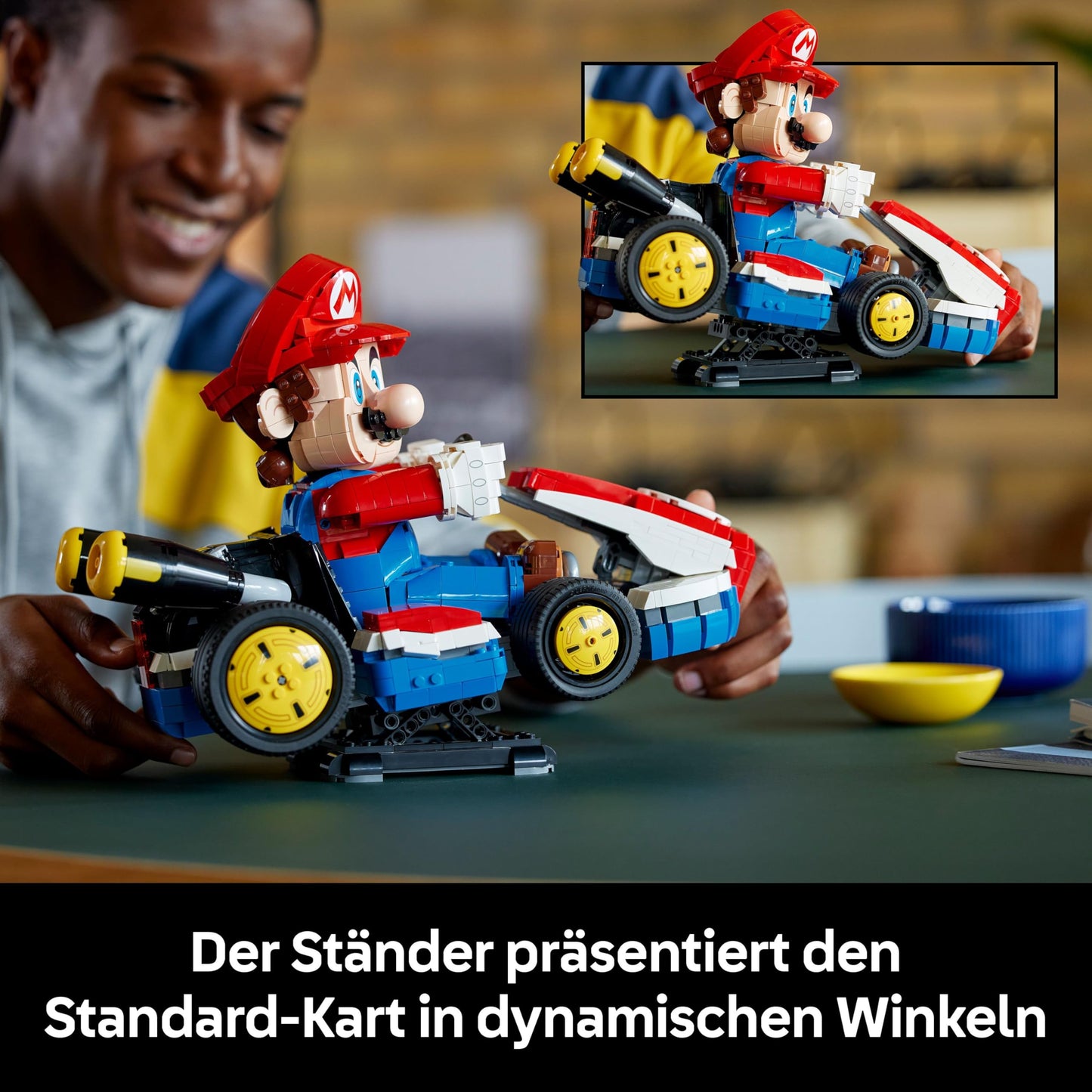 LEGO Super Mario: Mario Kart: Mario & Standard Kart - Nintendo figurine and buildable car for gaming fans - Collectible for adult gamers and video game fans 72037