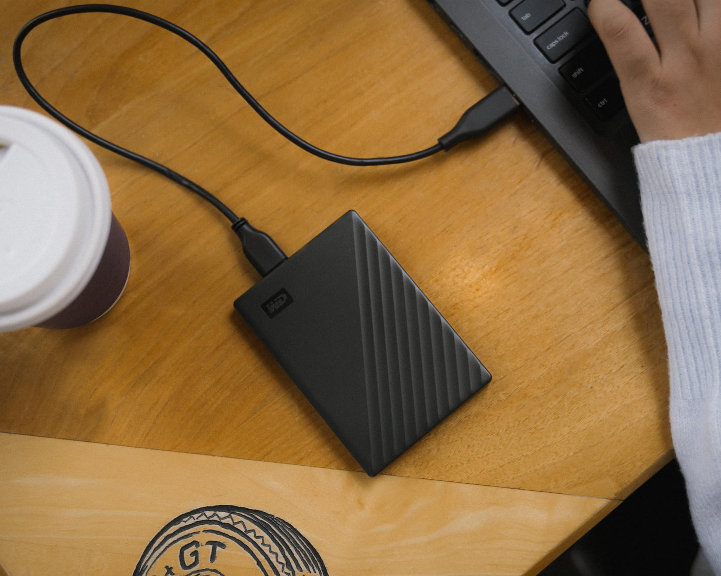 WD My Passport external hard drive 5 TB (portable storage, slim design, downloadable software, automatic backups, password protection) Black - also compatible with PC, Xbox, and PS4.
