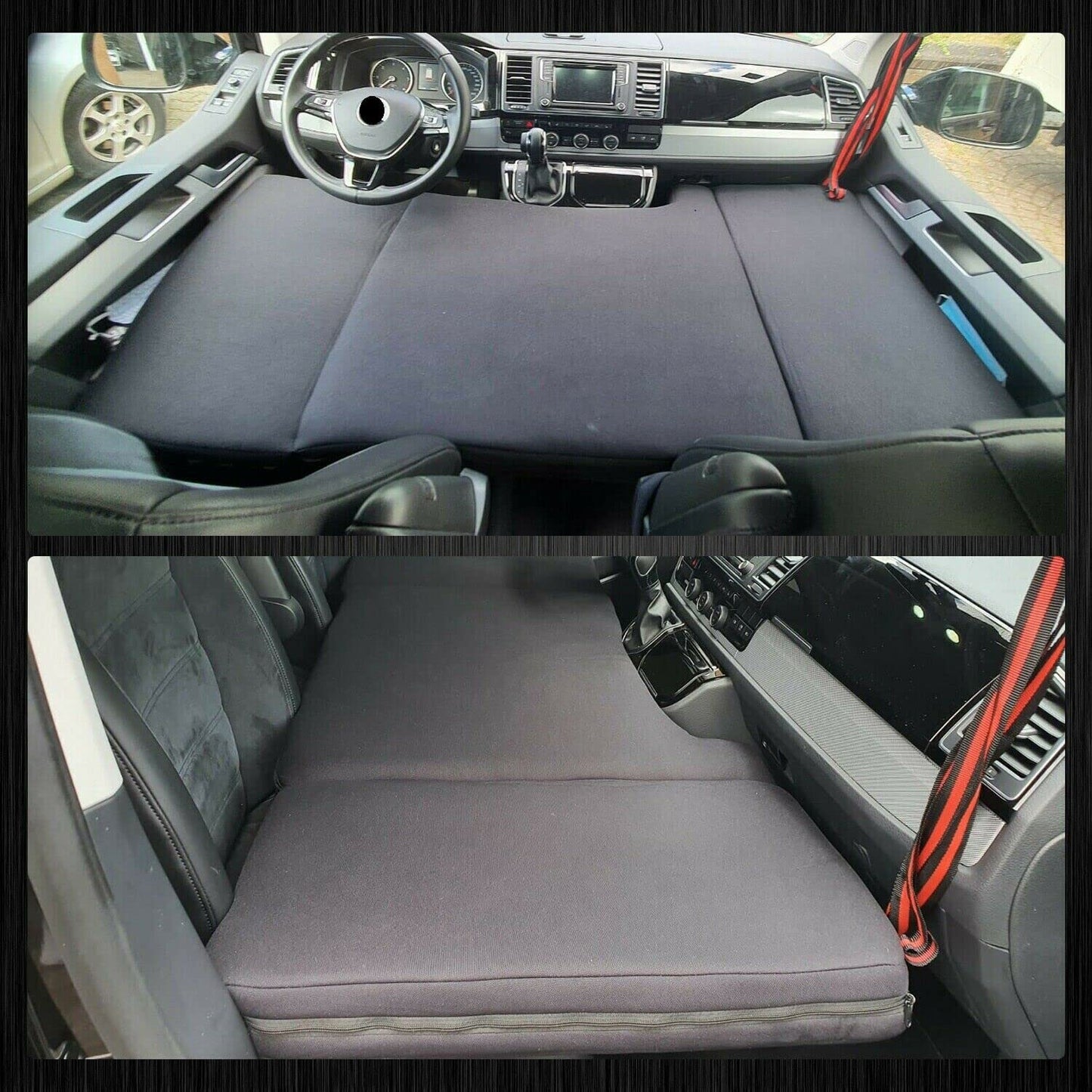 BREMER SEAT COVERS Camper bed Children's bed Cab bed compatible with Ford Transit 7 from 2014 Motorhome accessories RV bed Camping Camper Accessories