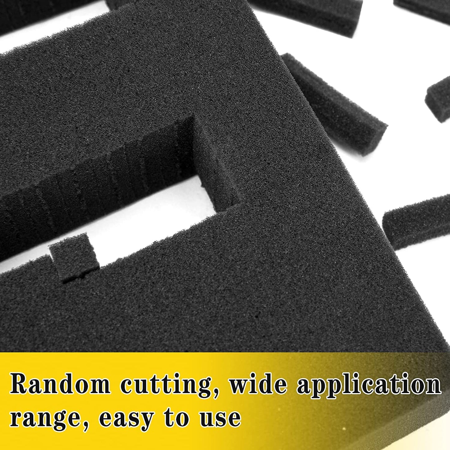 GIONAR grid foam cube foam, 2 pieces 400 x 300 x 50mm/2 pieces 400 x 300 x 10mm, tool case camera case foam, case insert, tabletop miniatures, tools