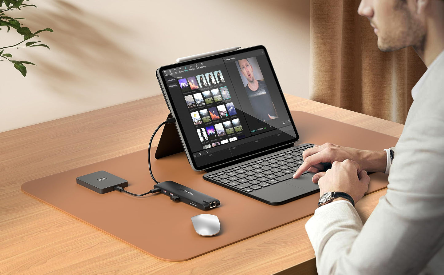 2025 upgrade Lemorele docking station USB C/A 10Gbps 3*Display- 14 in 1, USB C dock 2 HDMI adapter 4K, Ethernet, 4 USB 3.2/2.0, VGA, Type-C 3.1, PD 100W, audio, SD/TF, for Windows, MacBook