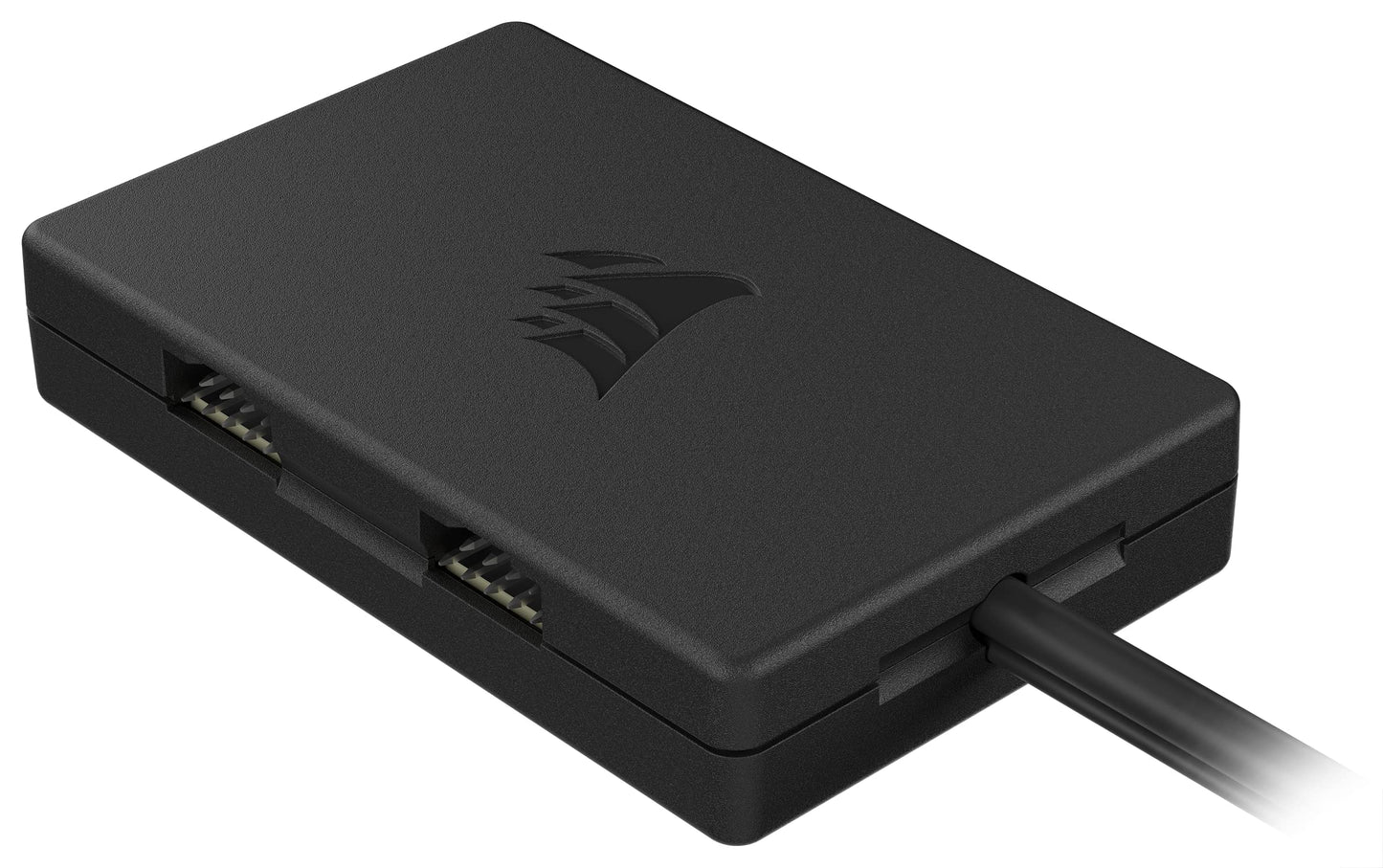 Corsair Internal 4-Port Hub - 4X USB 2.0 ports 9-pin - Easy attachment via magnet - Compatible with most Intel and AMD motherboards - Black