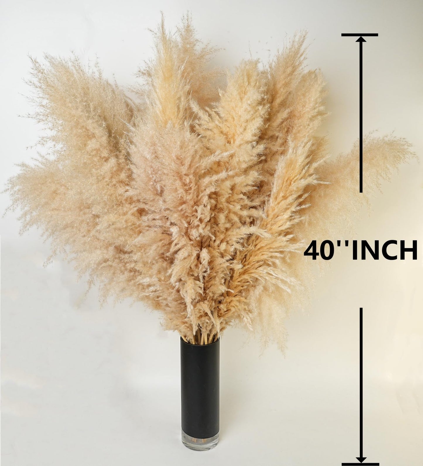 Dried Pampas Grass Decoration XXL, 10 pieces large pampas grass, reed grass bouquet for wedding boho flowers and home table decoration, rustic farmhouse party (100cm)