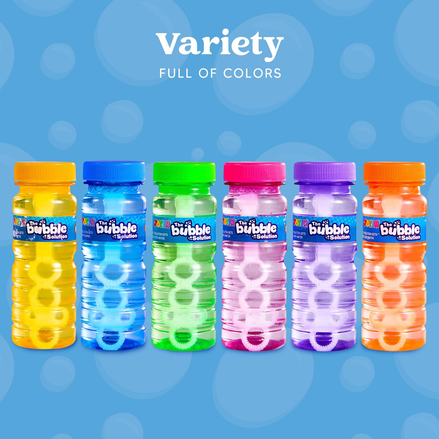 JOYIN 24 Pieces Bubble Bottles with Wand Assortment, Bubble Wands for Kids, 4oz/118ml Bubble Solution, Summer Toy, Bubble Party Favors, Birthday, Outdoor & Indoor Activity.