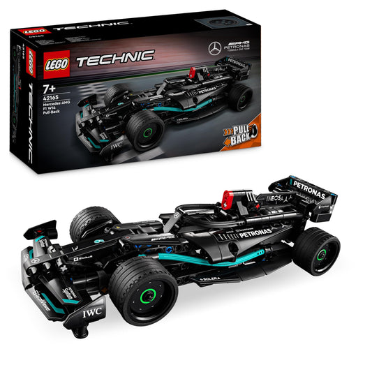 LEGO Technic Mercedes-AMG F1 W14 E Performance Pull-Back, model race car & Technic NEOM McLaren Extreme E Race Car Set, car toy with pull-back motor