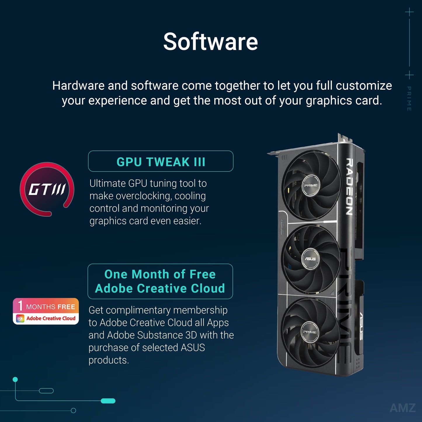 ASUS Prime Radeon RX 9060 XT OC Edition 16GB GDDR6 Gaming Graphics Card (AMD Radeon RX9060XT, AMD RDNA 4 Architecture, PCIe 5.0, 1x HDMI 2.1b, 2X DisplayPort 2.1a, PRIME-RX9060XT-O16G)