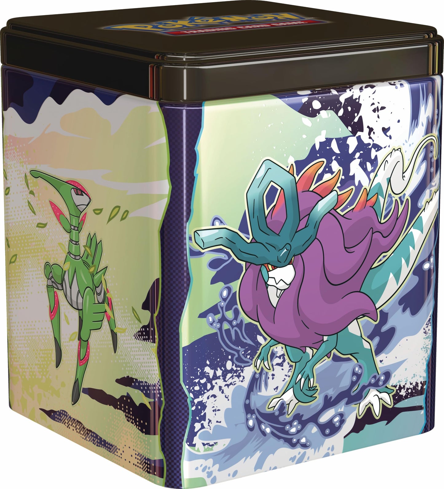 Pokémon Trading Card Game: Stack-Tin-Box Paradox 3 Booster Packs & 2 Sticker Sheets (German Version)