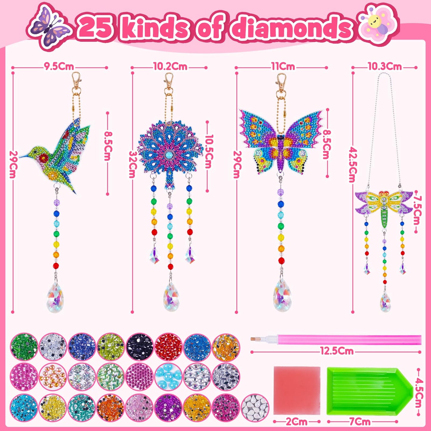 iKidiki craft sets for kids, gifts for 6, 7, 8, 9, and 10-year-old girls
