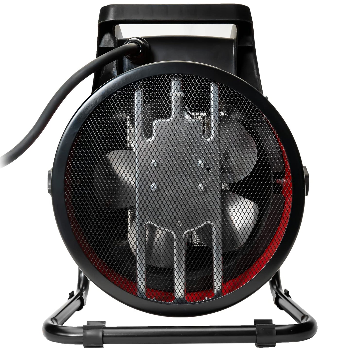 Grafner Electric Turbo Heater Fan 5 kW, 400 volts, thermostat, 3 heat settings, powerful fan, ceramic PTC element, construction site electric heater tent heater electric fan heater.