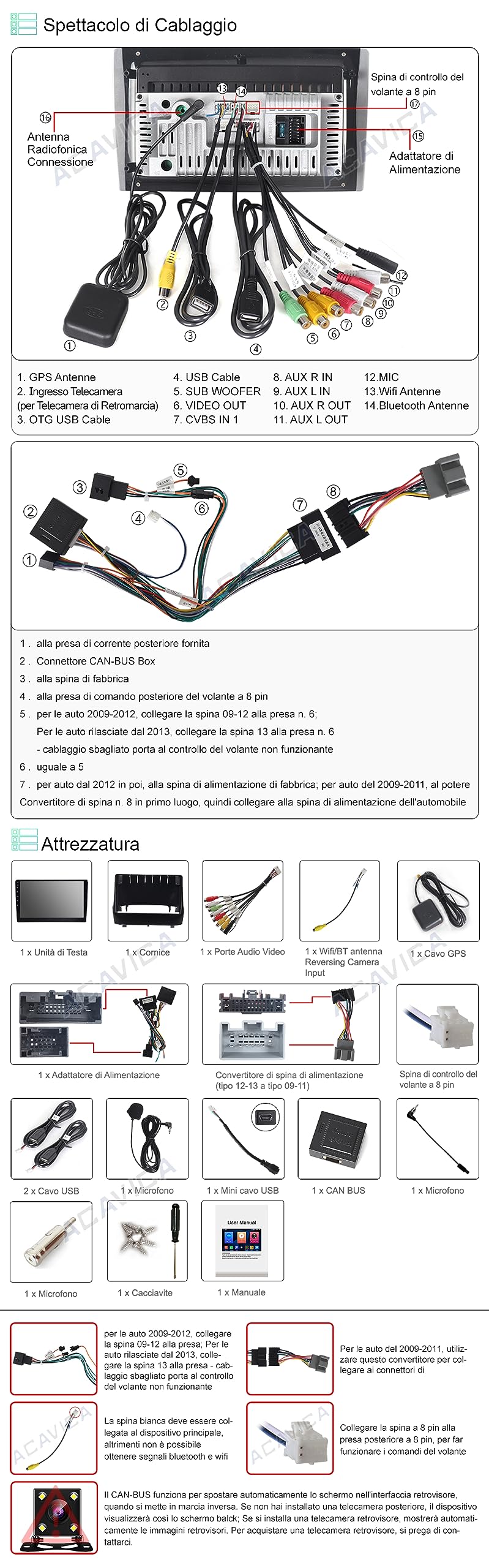 ACAVICA 2+32GB 9 inch Android 12 Radio for Ford Fiesta MK6 2008-2016 GPS Navigator Sat NAV with Wireless Carplay Bluetooth WiFi DSP USB FM Steering Wheel Control (Radio for Ford Fiesta MK6)