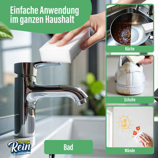 2.5X longer lifespan | Magic Eraser PRO 48 Pack - New: Eraser sponge | Extra durable magic sponge | Magic Eraser sponge removes dirt on walls, shoes, in the kitchen, and bathroom