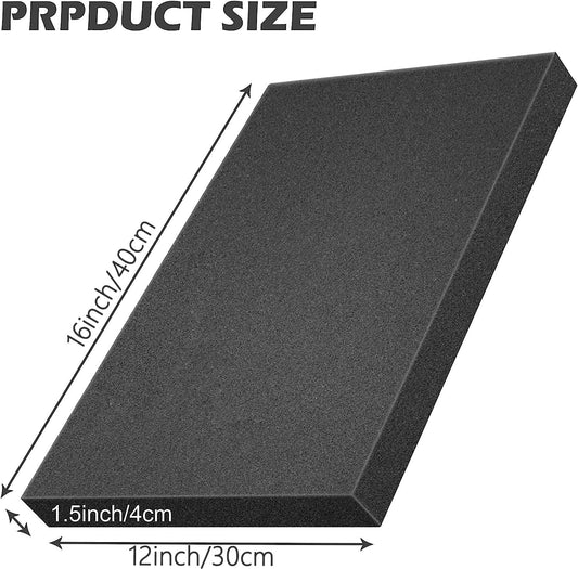 6 pieces of foam cut to size - 400x300x40mm - foam inlay for protective cases - tool cases camera cases - foam for self-cutting - tool foam