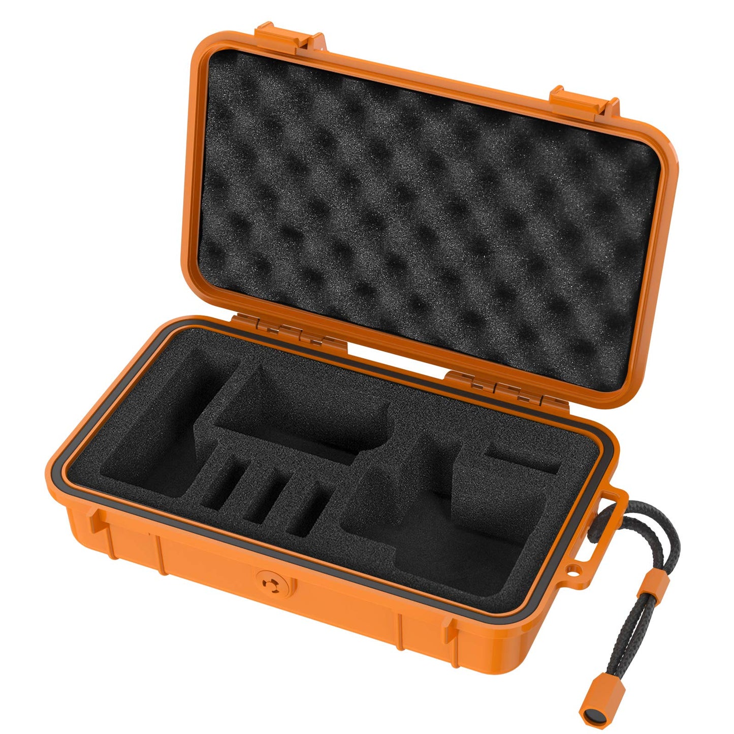 Smatree waterproof hardshell carrying case compatible with Gopro Hero 13/12/11/10/9/8/7/6/5 / Hero 2018 / DJI Osmo Action, Orange (camera and accessories not included)