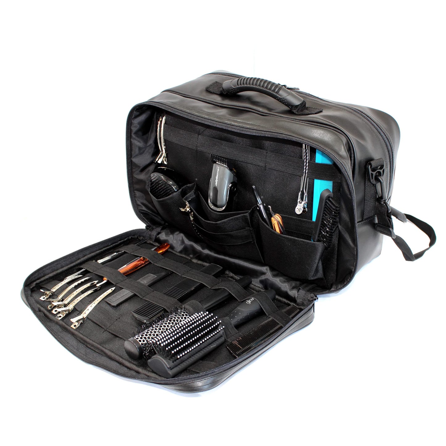 Kassaki Large Hairdresser Bag for hairdressing accessories, tool bag, salon, travel bag