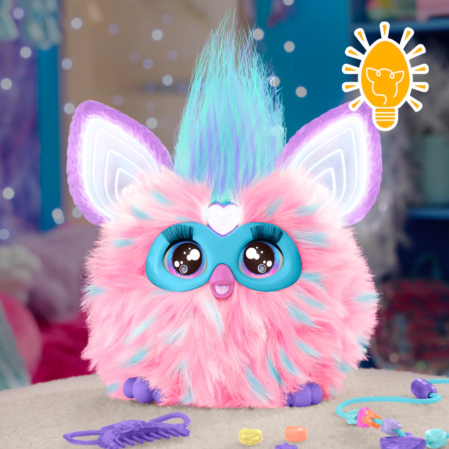 Furby (pink Interactive Plush Toy - Speaks German & Furbish, responds to voice, Dances & lights up - 5 game modes, 600+ reactions - Electronic toy for ages 6 and up.