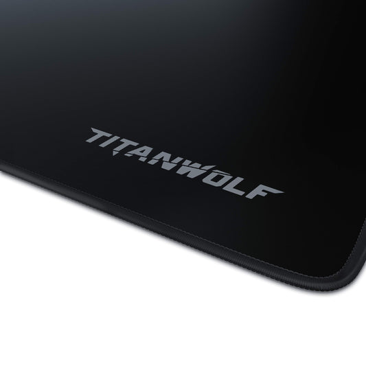 Titanwolf - Oversize Mousepad Gaming Titanwolf 1200x600mm XXXL Mousepad large with motif desk pad Large Size - improves precision and speed XXL e.g. for Logitech mouse and keyboard.