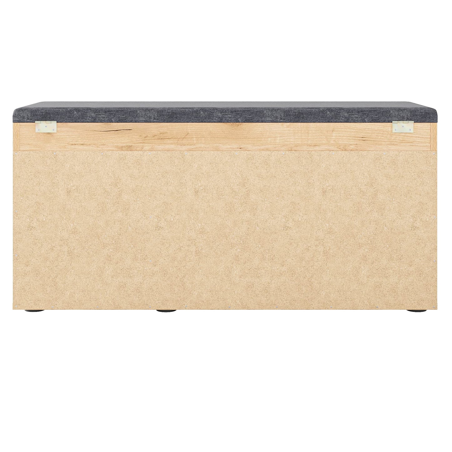 KOMTO shoe cabinet with bench for hallway - shoe rack bench with storage shoe bench with seating area | hallway bench honey oak Sofia 100 x 48 x 32 cm