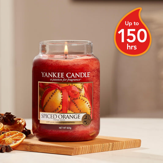 Yankee Candle Jar Candle (large) | Spiced Orange | Burns up to 150 hours