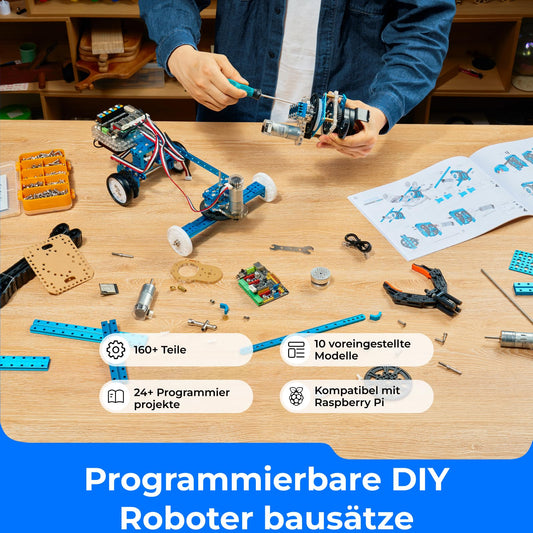 Makeblock mBot Ultimate Robot Build 10 in 1, 160+ mechanical building modules for programming development, programmable robot compatible with Scratch Arduino programming, STEM toy.