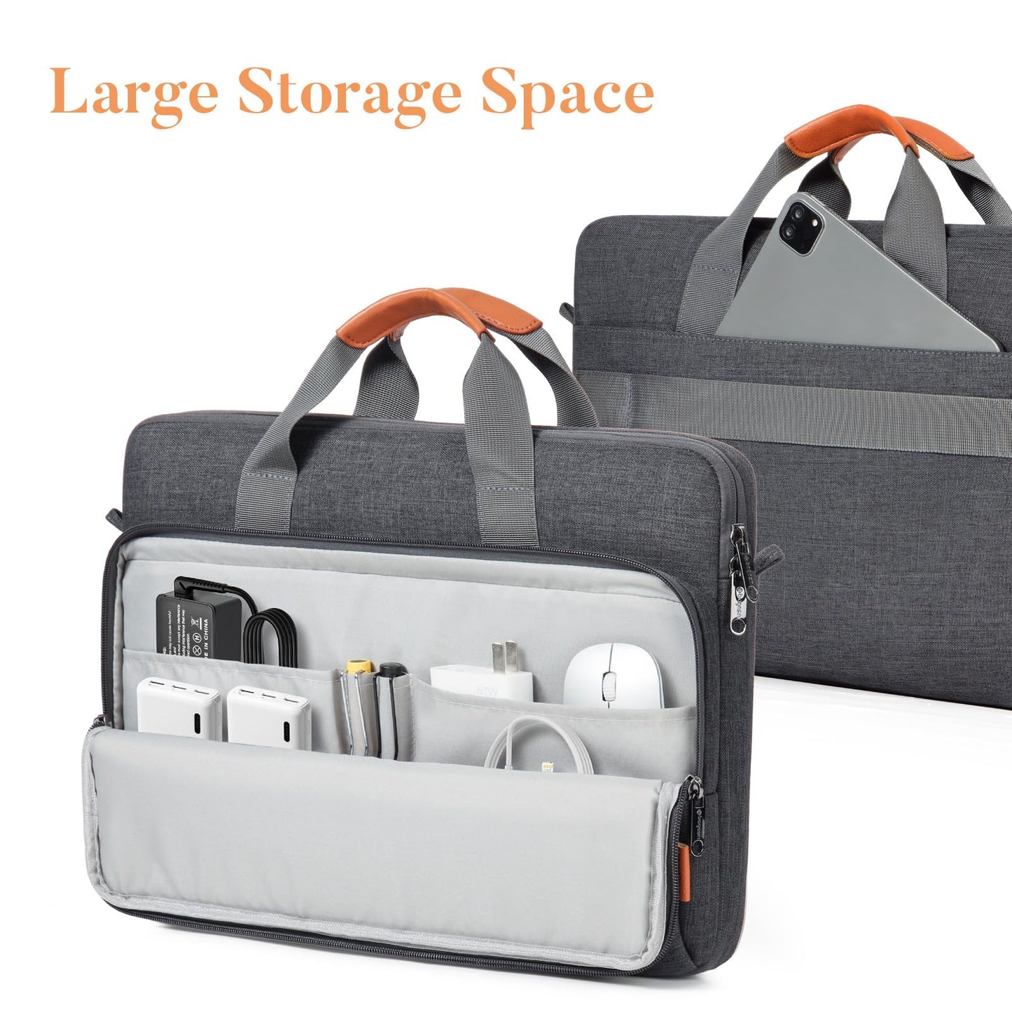Laptop bag Laptop briefcase Fits up to 15 15.6 16 inch laptop Expandable waterproof shoulder bag Messenger bag Tote bag Notebook bag PC computer bag