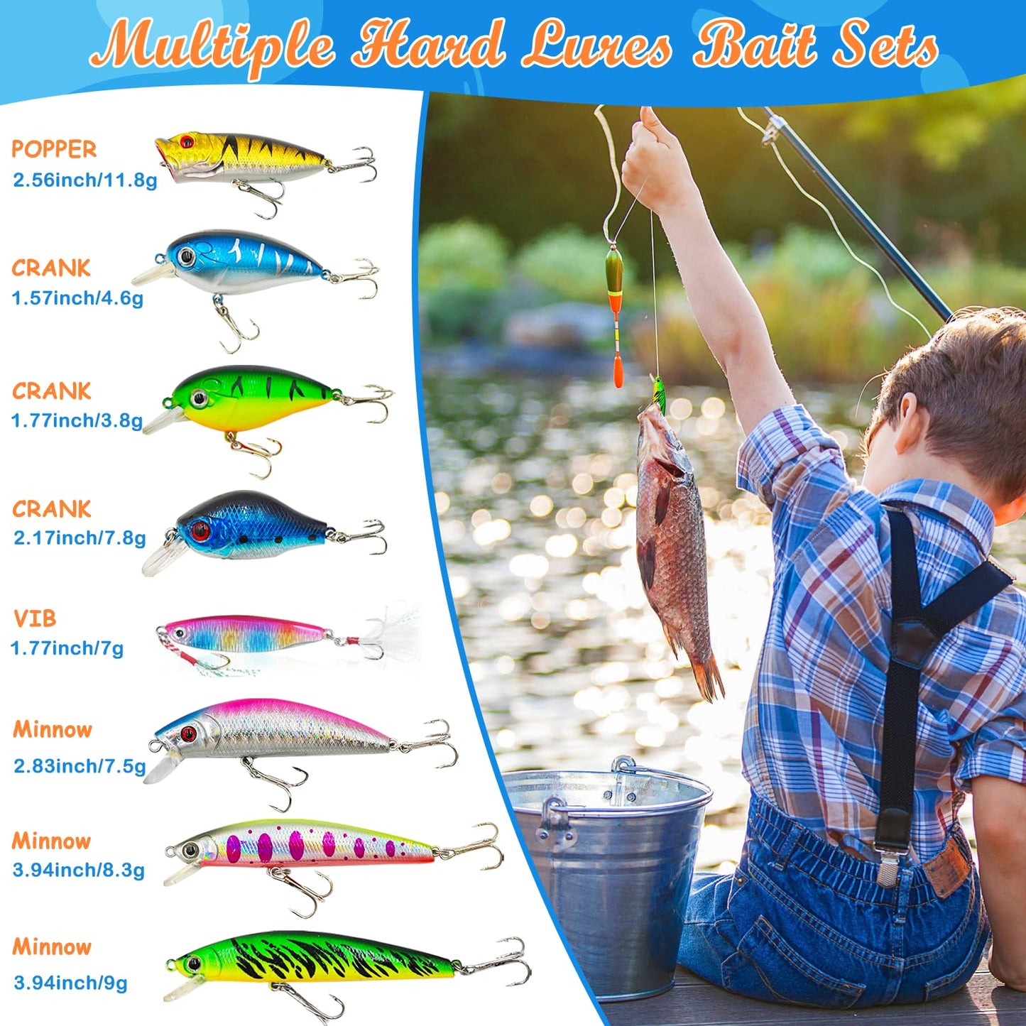 Angel Advent Calendar 2024 Men, Christmas 24 Days Angel Calendar Fishing Bait for Adults Teenage Boys Kids, Christmas Calendar Fisherman's Fishing Lures Angler Gift Fishing Set