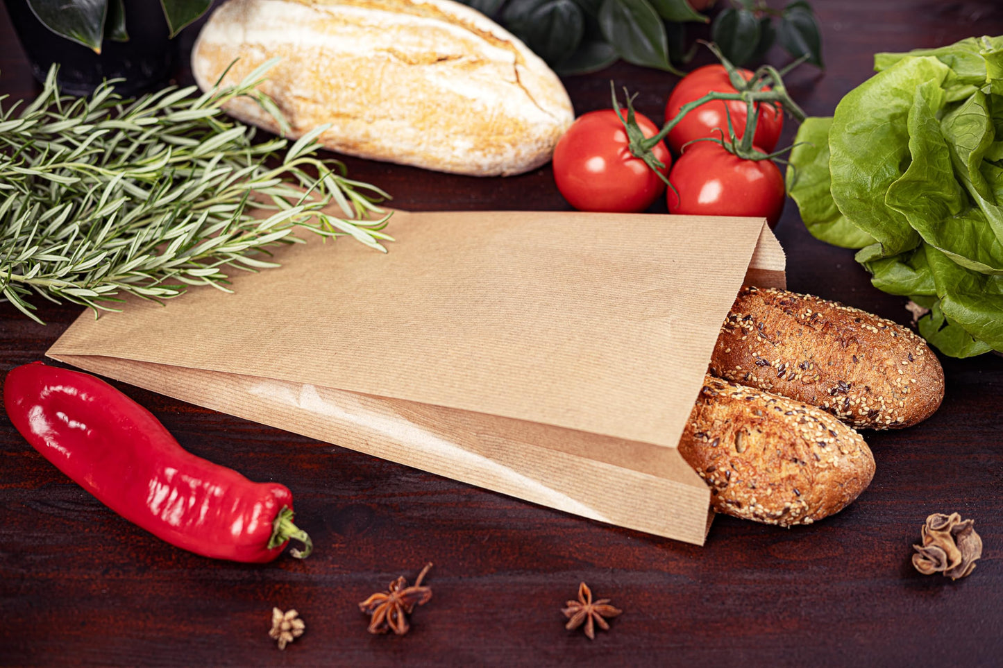 Pakico | 1000 Brown Paper Bags 15 x 29 cm | Paper Bags for Sweets | Packaging | Lunch | Sandwich | Birthday Party | Gift Bags | Eco-friendly | Sustainable
