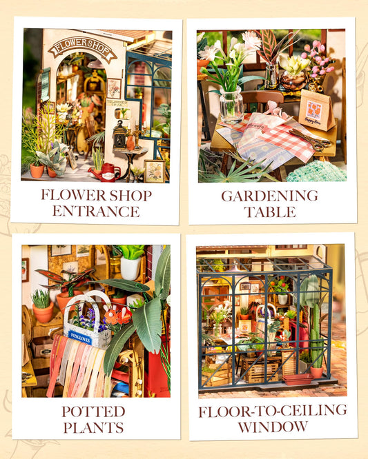 Rolife DIY wooden dollhouse kit miniature dollhouse model kits birthday gifts for teens and adults.