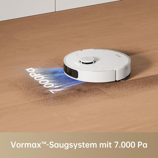 Mova S10 robotic vacuum cleaner, 7,000Pa suction power, 3DAdapt obstacle avoidance, 7mm mopping height.