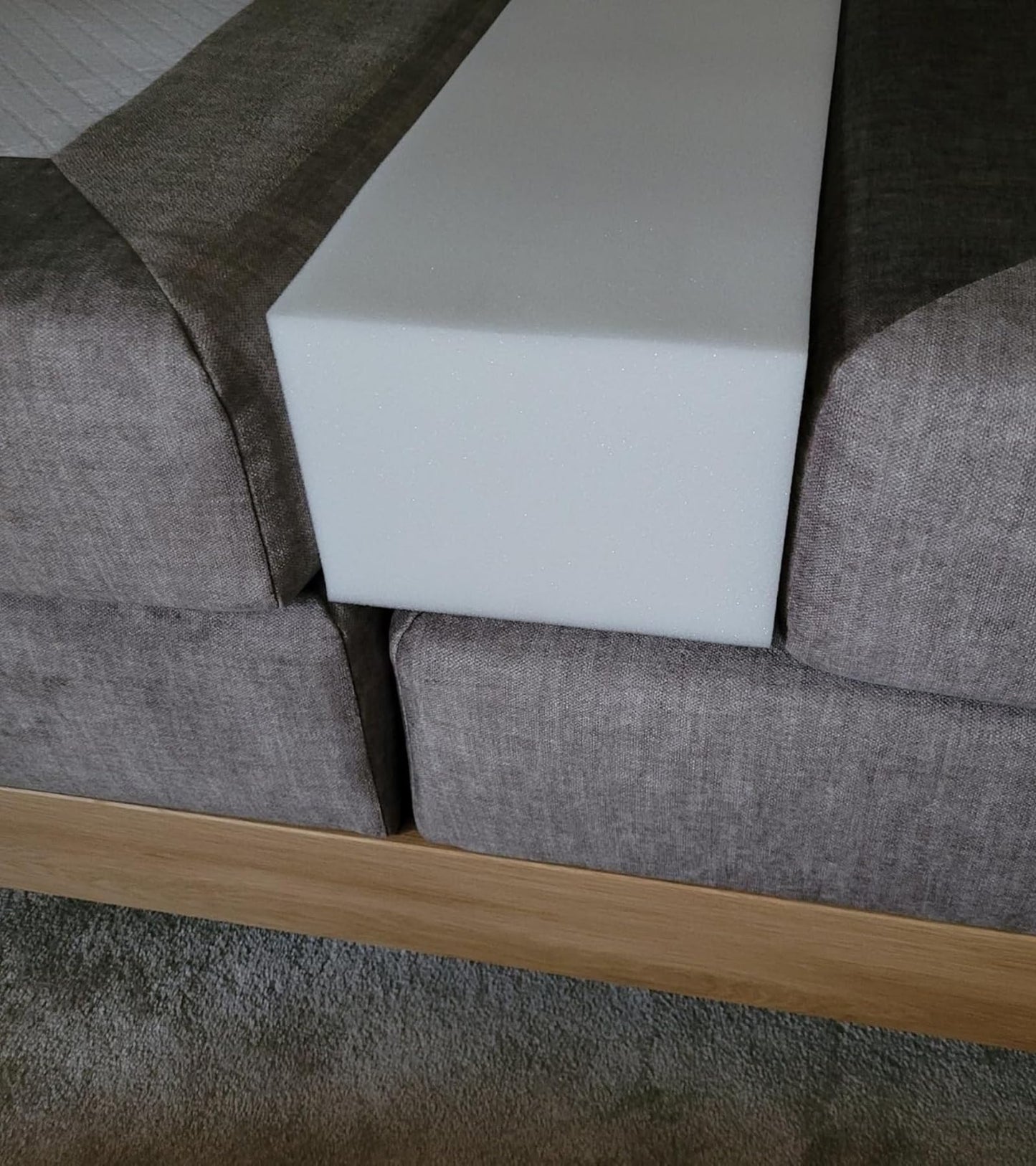 All4All mattress extension - additional mattress - foam cutout - mattress wedge - bed gap filler, mattress leveling - mattress connector - mattress extender - RG25/44-15x20x200cm
