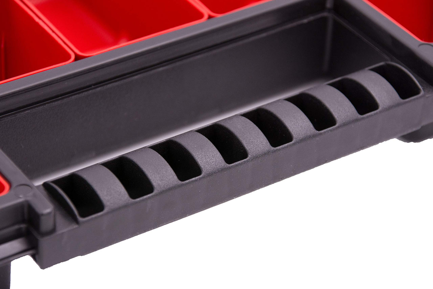 Box hill 6x assortment box KNO40305B | with removable red compartments | perfect for small parts, tools, and organization | plastic | 39.9 x 30.3 x 5cm