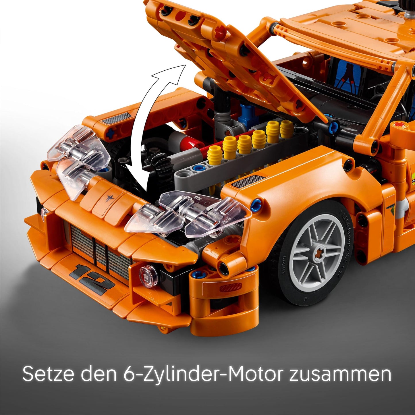 LEGO Technic Fast and Furious Toyota Supra MK4 - Toy Car - Featuring 6-cylinder engine & opening doors - Model set for boys and girls aged 9 and up - Perfect birthday gift idea 42204