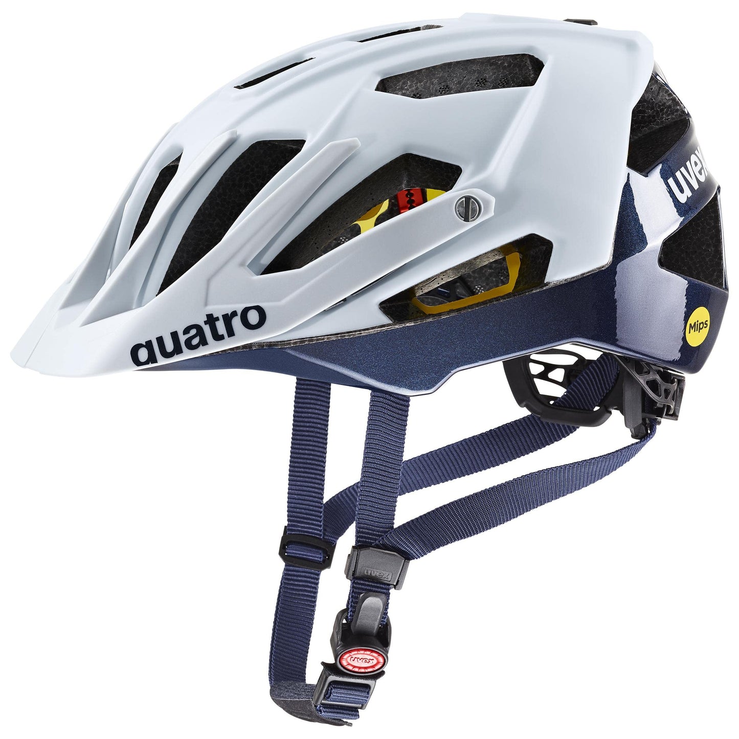 uvex Quatro cc MIPS - safe MTB helmet for men and women - MIPS system - washable interior - Cloud-deep Space matte - 56-61 cm