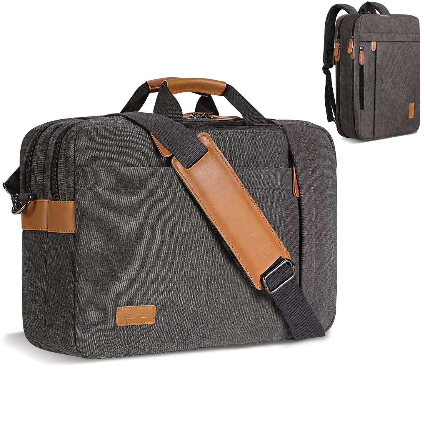 ESTARER convertible backpack laptop bag messenger bag 17/17.3 inch multifunctional bag for business/school/travel.