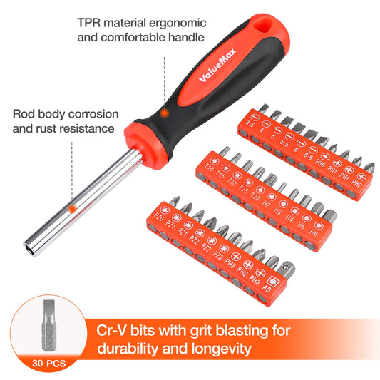 ValueMax 219-piece tool set, tool bag included, everyday tools, tool kit for household, DIY, handyman, and mechanics for home repairs or professional work.