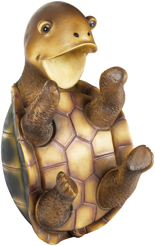 BRUBAKER wine bottle holder thirsty turtle - Drinking Animals bottle holder - Funny bottle stand - Sea turtle decor figure hand-painted bar wine accessory - Funny wine gift