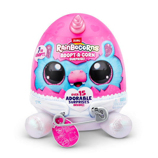 Rainbocorns, Adopt-A-Corn Surprise (Bunny) by ZURU. Plush toy, collector's plush, baby, surprise eggs for girls & kids.