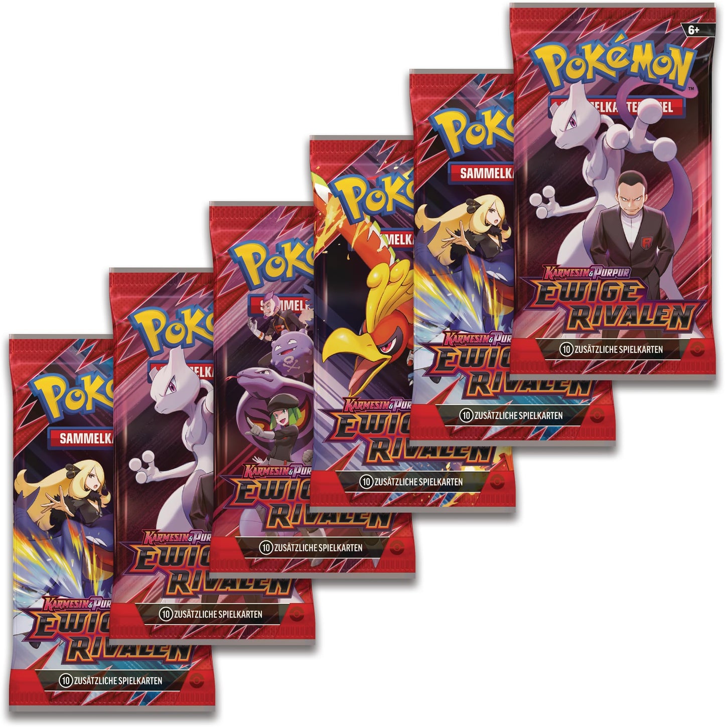 Pokemon Trading Card Game: Booster Bundle Crimson & Purple - Eternal Rivals (6 Booster Packs)