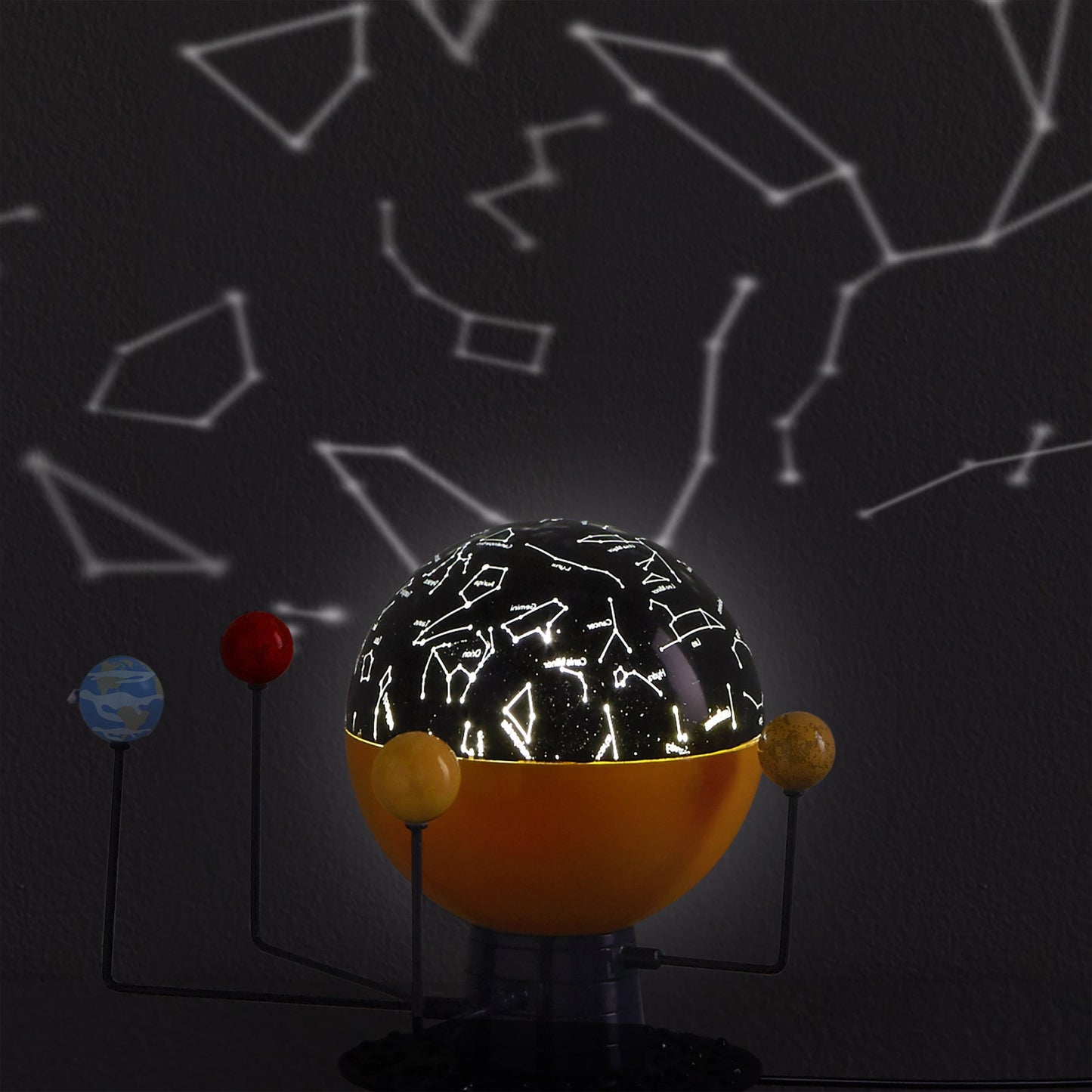 Learning Resources GeoSafari® Solar System Toy with motor & light, Ages 8+, glowing planet model, spins & projects starry sky, educational toy for kids