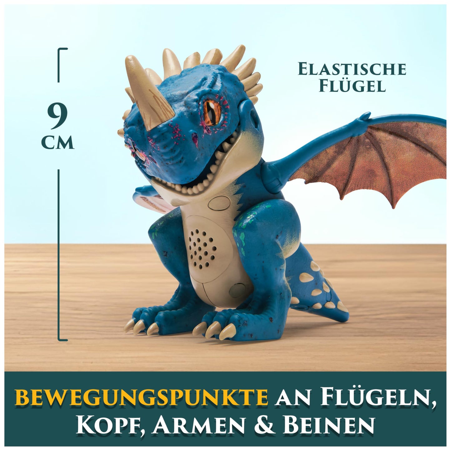DreamWorks How to Train Your Dragon Interactive Mini-Dragon Stormfly, figure with sound effects, toy for kids ages 4 and up.
