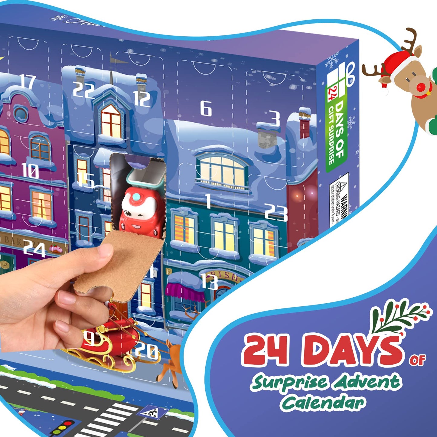 Hotifts Advent Calendar 2025 Toy for Children Ages 2-7 Boys Gift for Boys 2-7 years Christmas Calendar Gifts for Kids