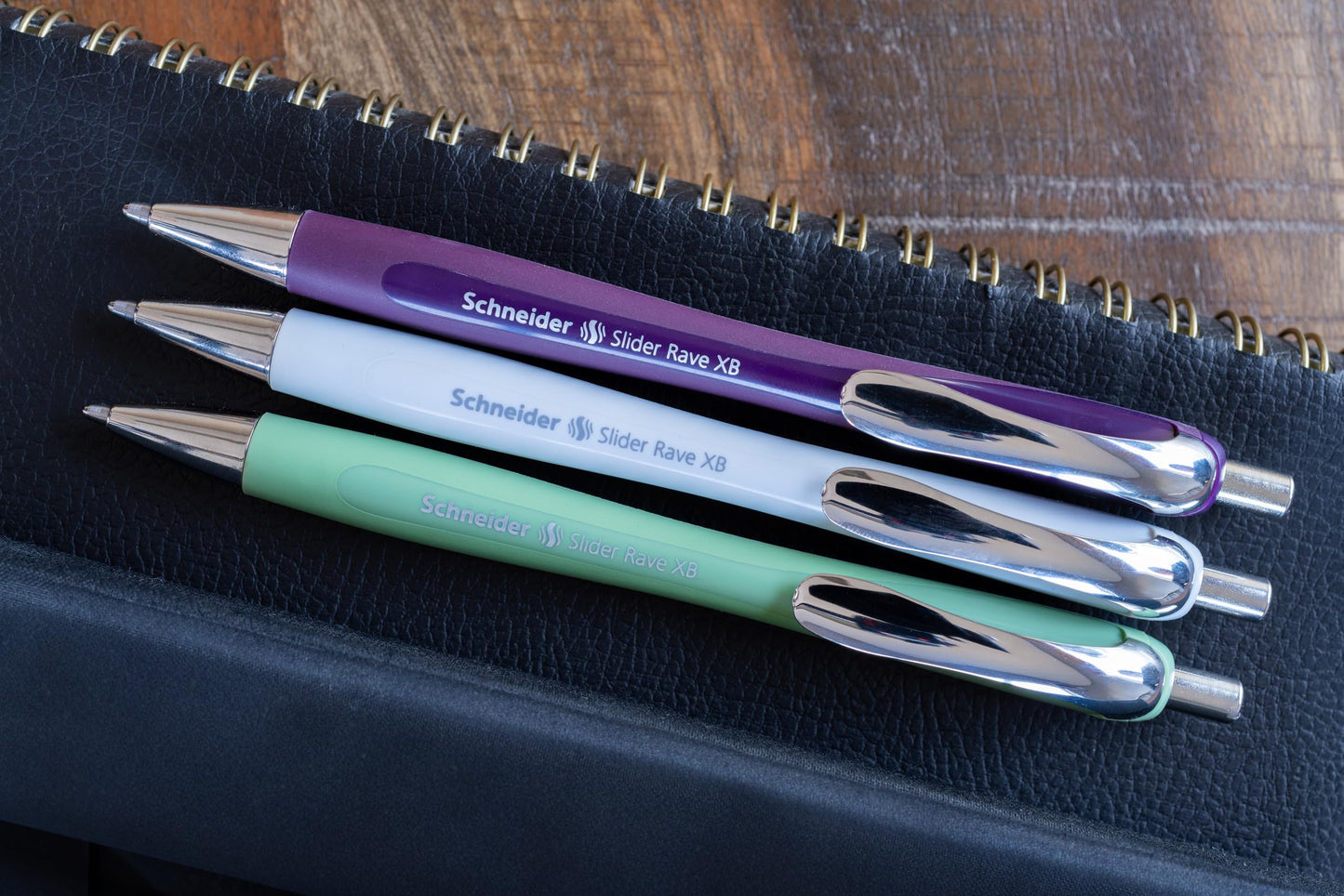 Schneider Slider Rave XB Ballpoint Pen (Smooth writing without scratching for long texts in school, university, and work) 5 pieces, plum, Ink color: blue